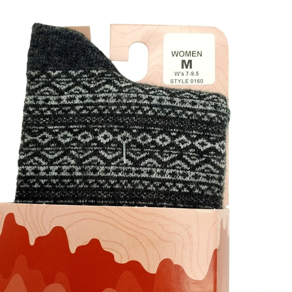 Cashmere Crew Socks Medium Charcoal Gray B.Ella Wren Warm Cozy Fall NEW 7-9.5 M